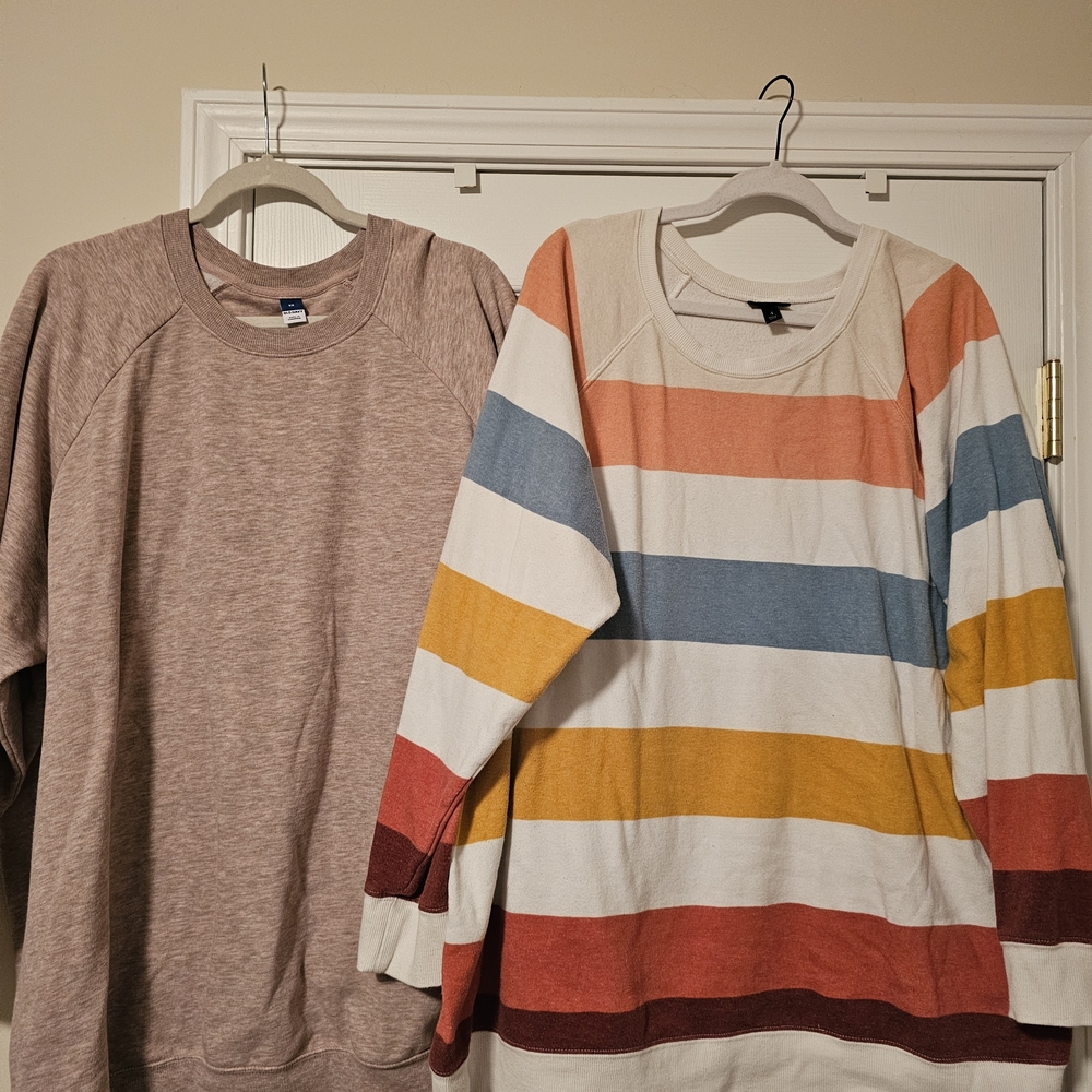 Paur Of Sweatshirts Old Navy And Torrid
